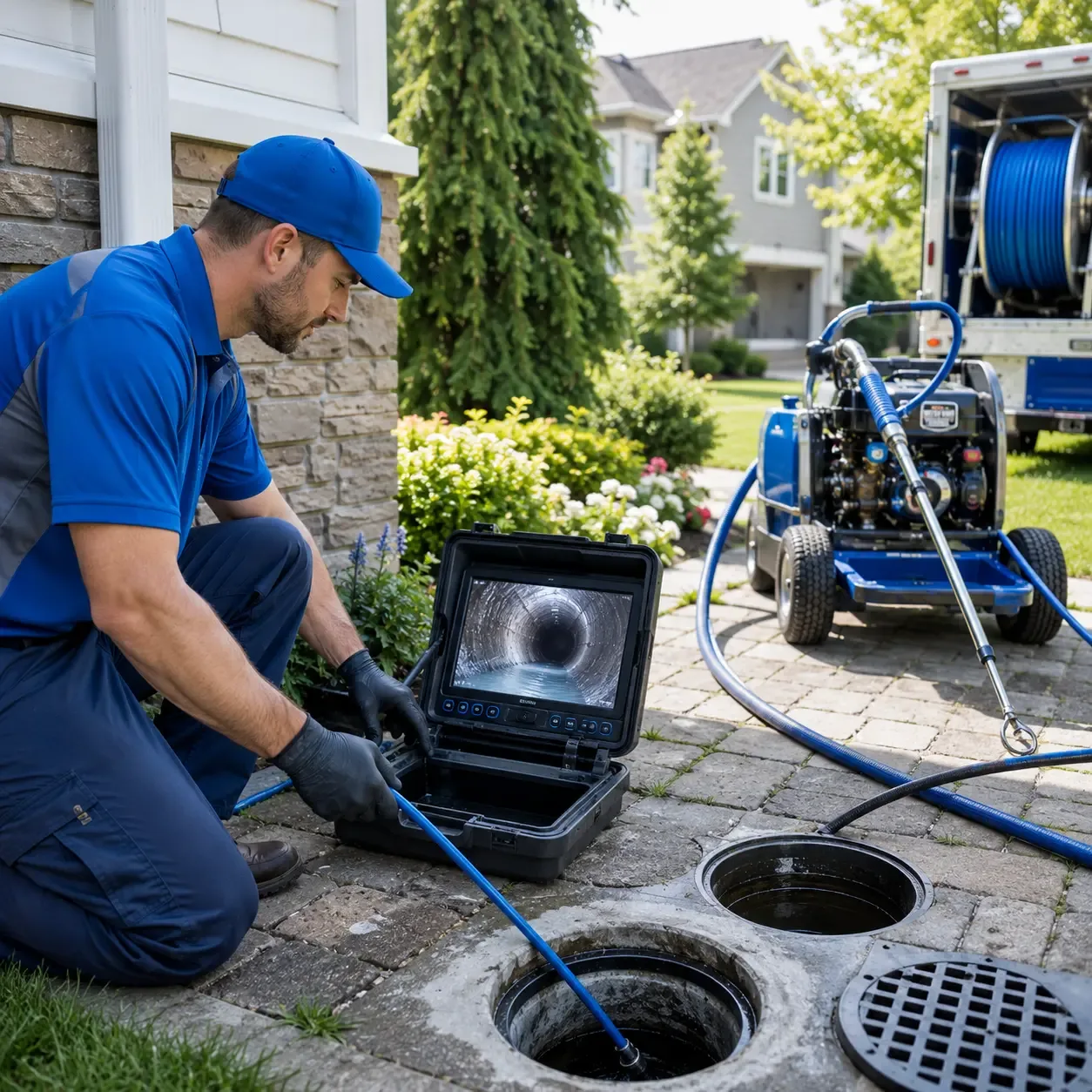 Outdoor drain cleaning professionals serving Richmond, TX